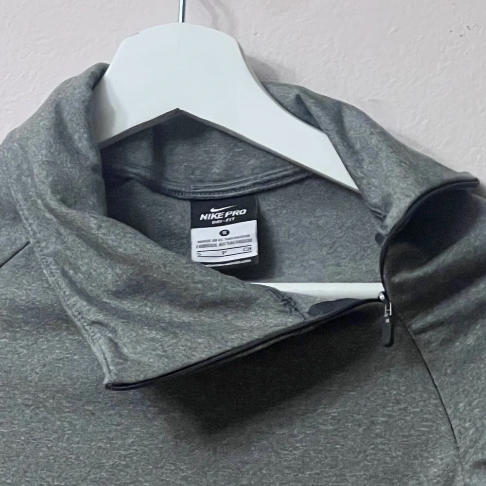 Nike Gray Athletic Turtleneck Sweater